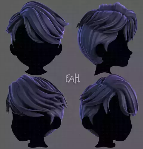 3D Hair style for boy V119