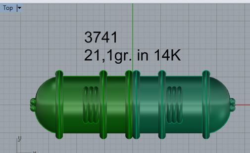 Capsule Pendant 3741 3D print model_4