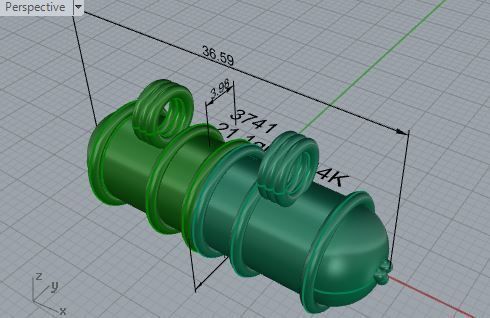 Capsule Pendant 3741 3D print model_7