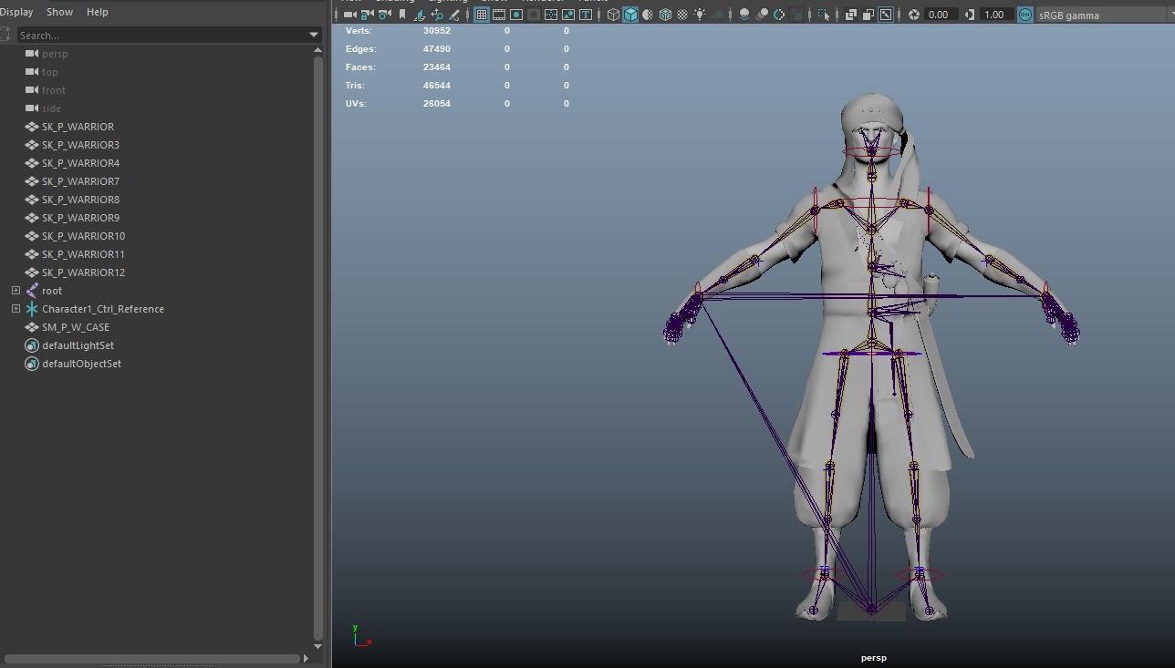 Persian Warrior2 A Low-poly 3D model_18