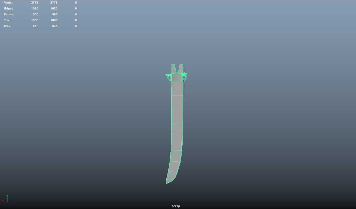 Persian Warrior2 A Low-poly 3D model_20