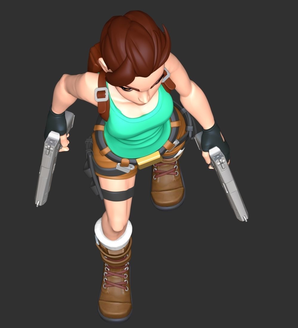 Lara Croft - Tomb Raider Reloaded 3D print model_7