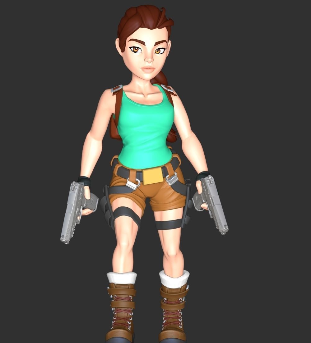 Lara Croft - Tomb Raider Reloaded 3D print model_9