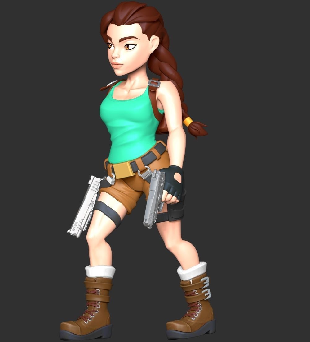 Lara Croft - Tomb Raider Reloaded 3D print model_3