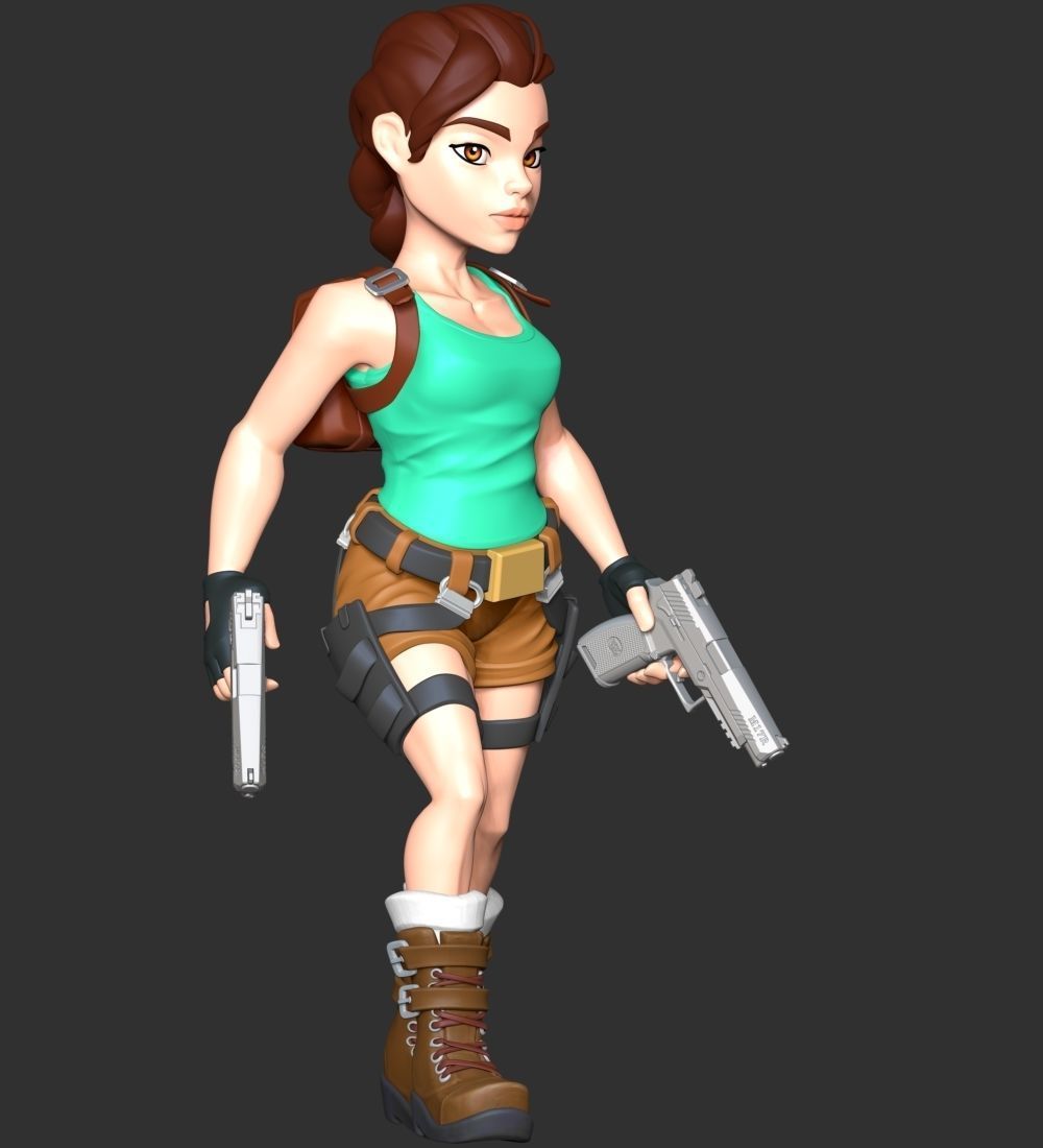 Lara Croft - Tomb Raider Reloaded 3D print model_5