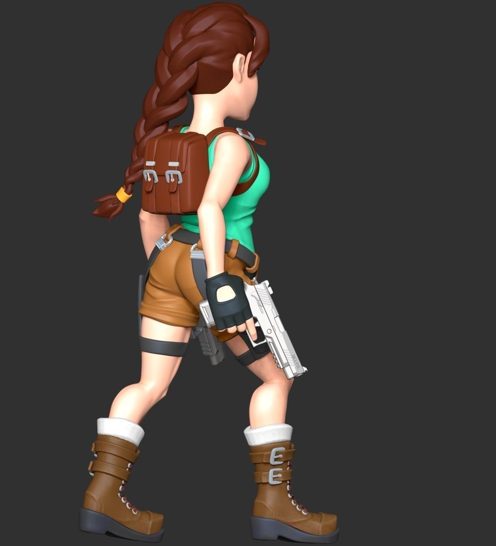 Lara Croft - Tomb Raider Reloaded 3D print model_8
