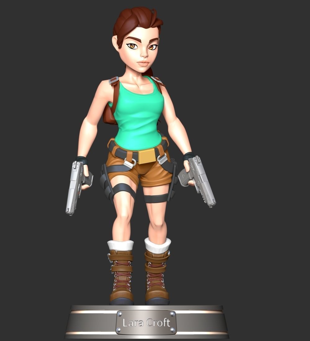 Lara Croft - Tomb Raider Reloaded 3D print model_1