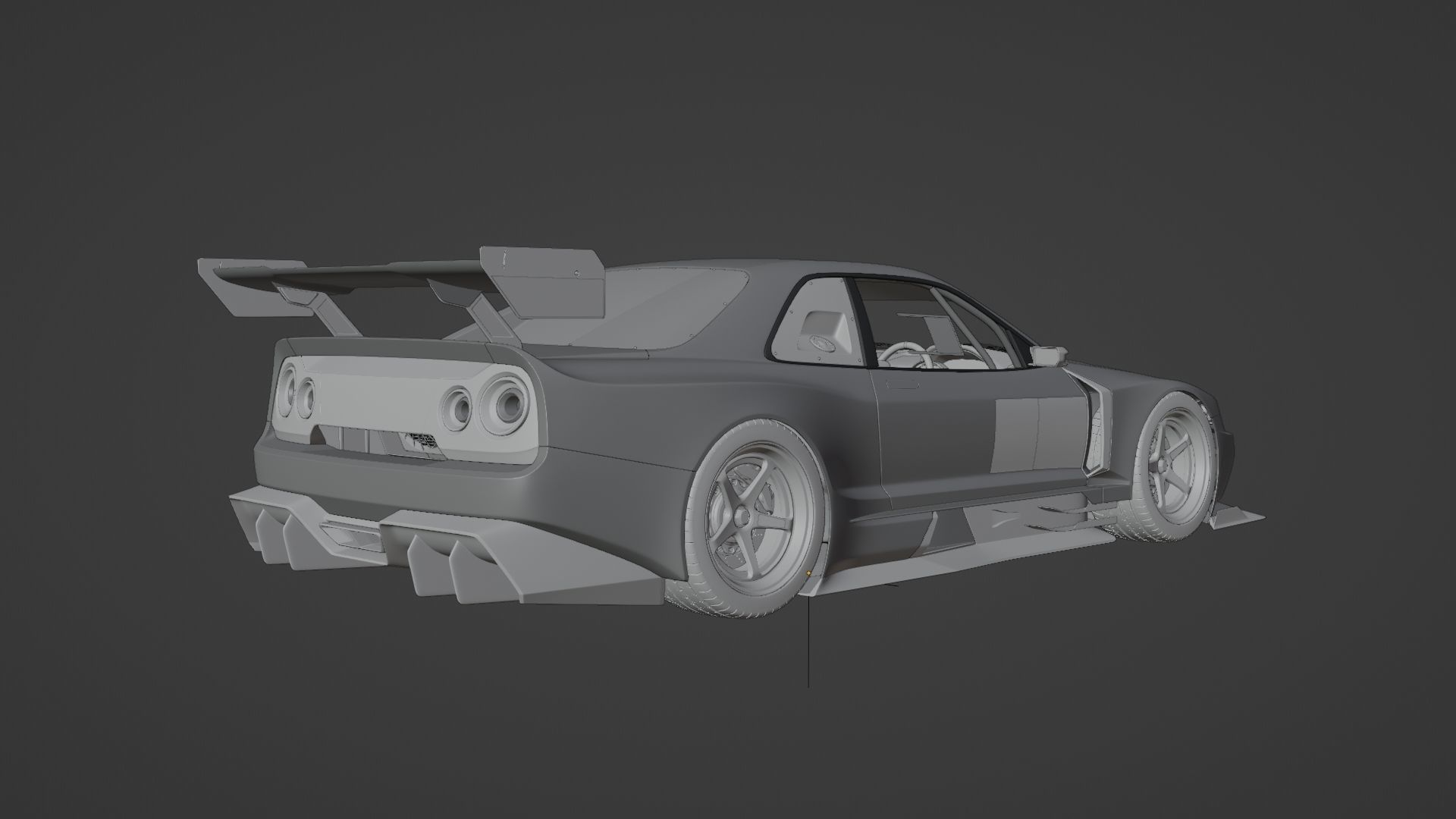 Nissan Skyline R34 Vision 3D model_9