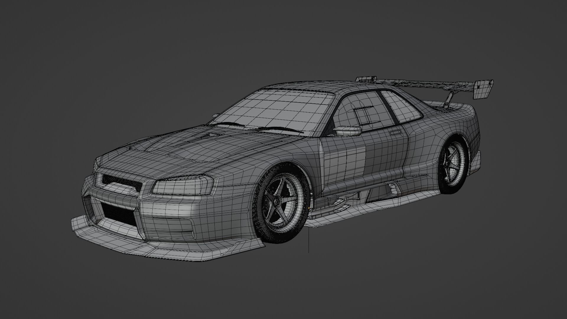 Nissan Skyline R34 Vision 3D model_8