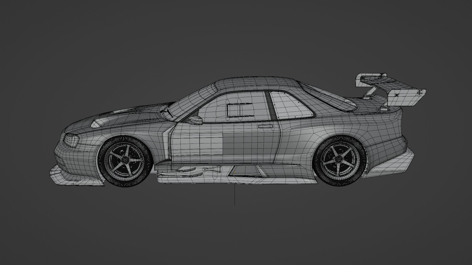 Nissan Skyline R34 Vision 3D model_11