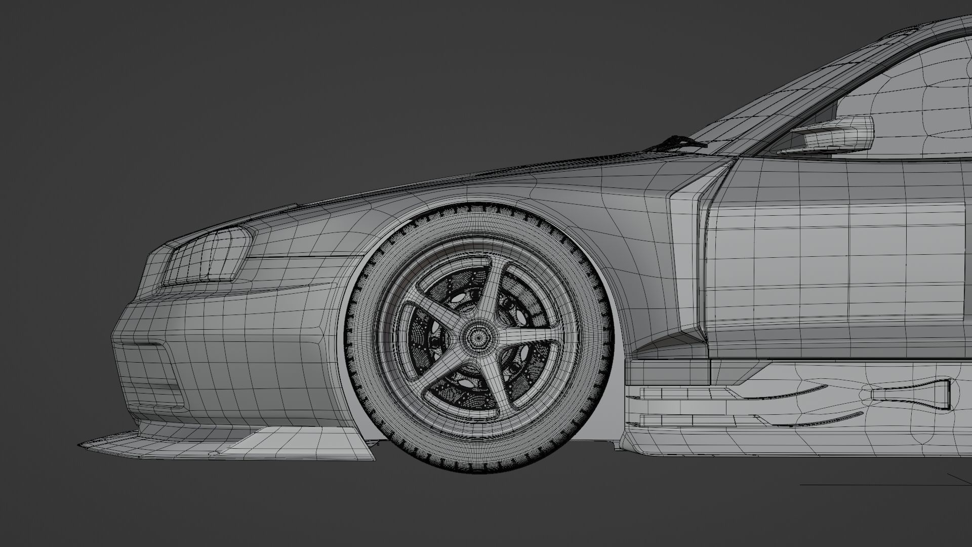 Nissan Skyline R34 Vision 3D model_12