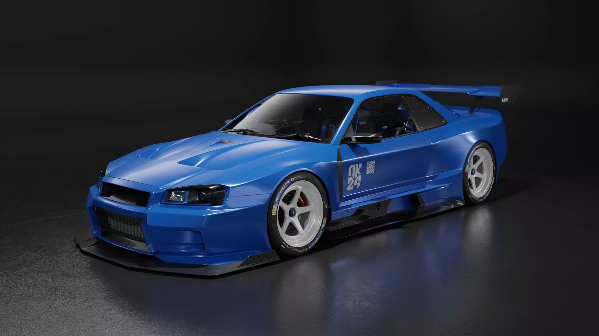 Nissan Skyline R34 Vision 3D model_0