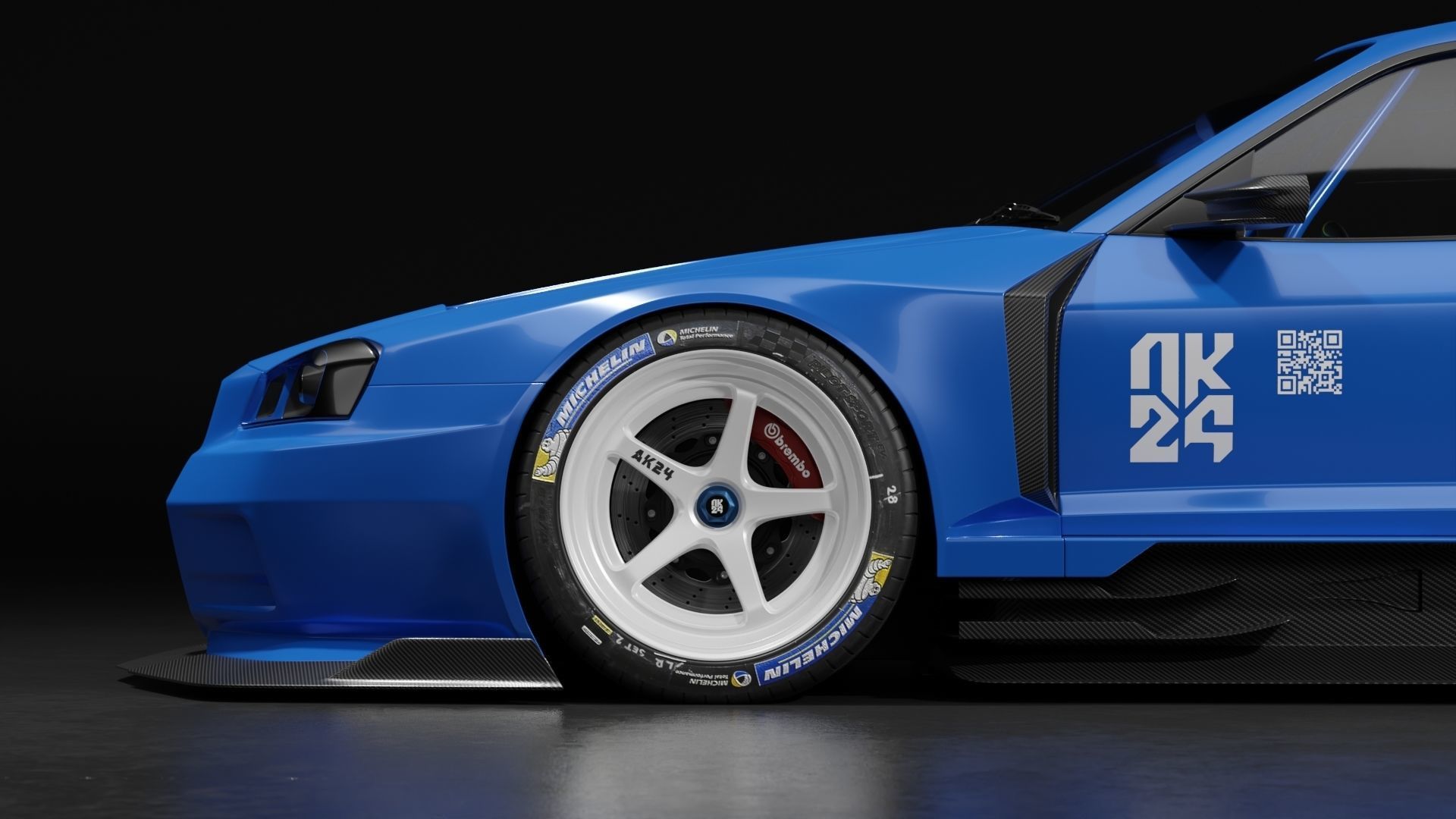 Nissan Skyline R34 Vision 3D model_4