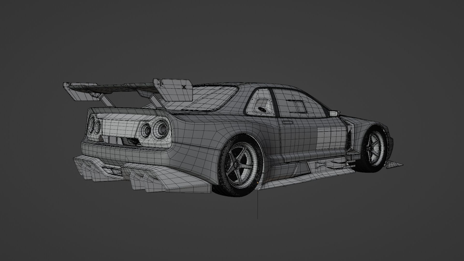 Nissan Skyline R34 Vision 3D model_10