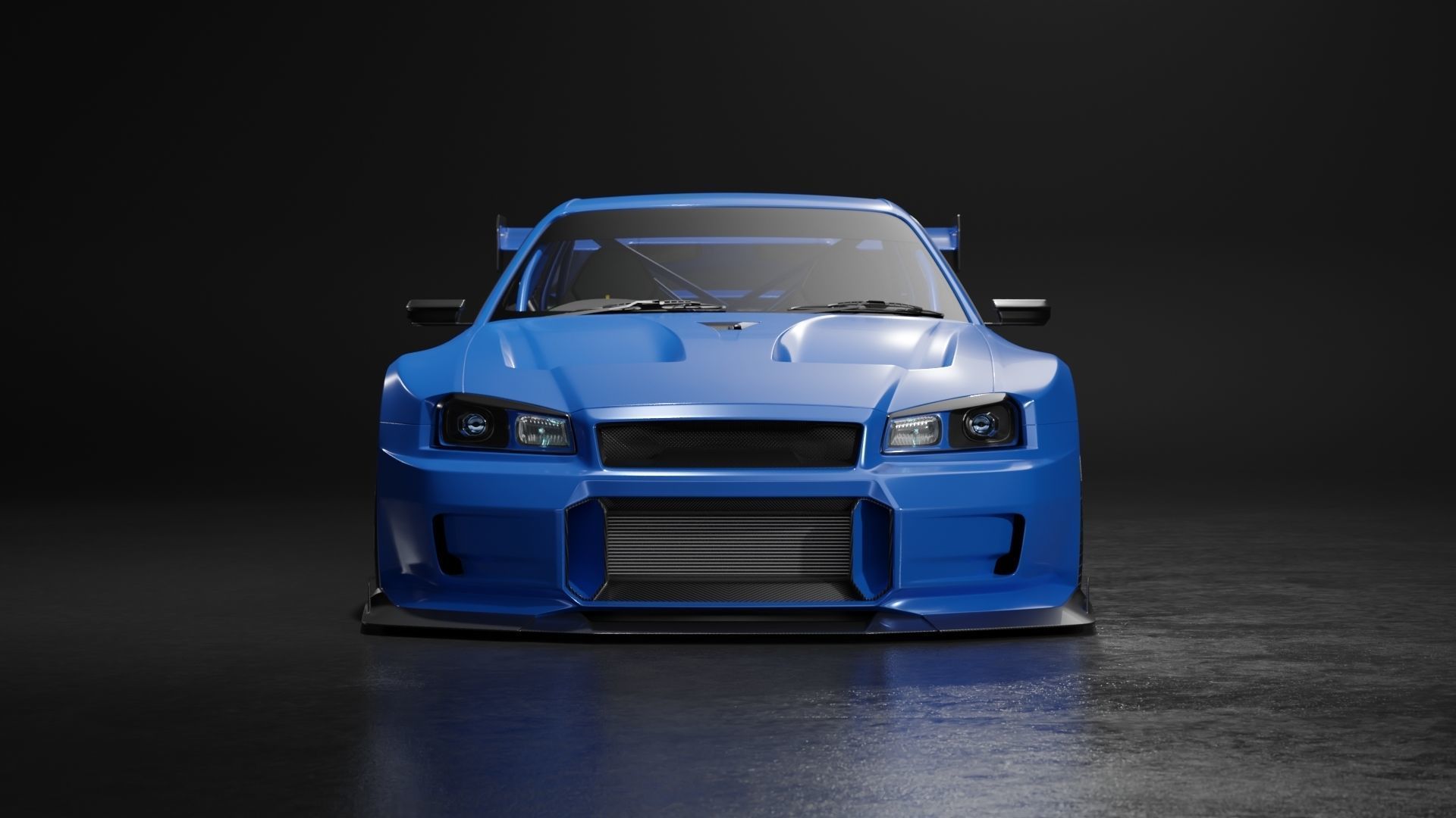 Nissan Skyline R34 Vision 3D model_3