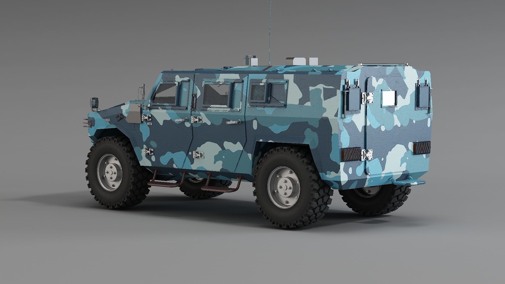 Military vehicles dongfneg CSK-182 Mengshi three generation 3D model_2