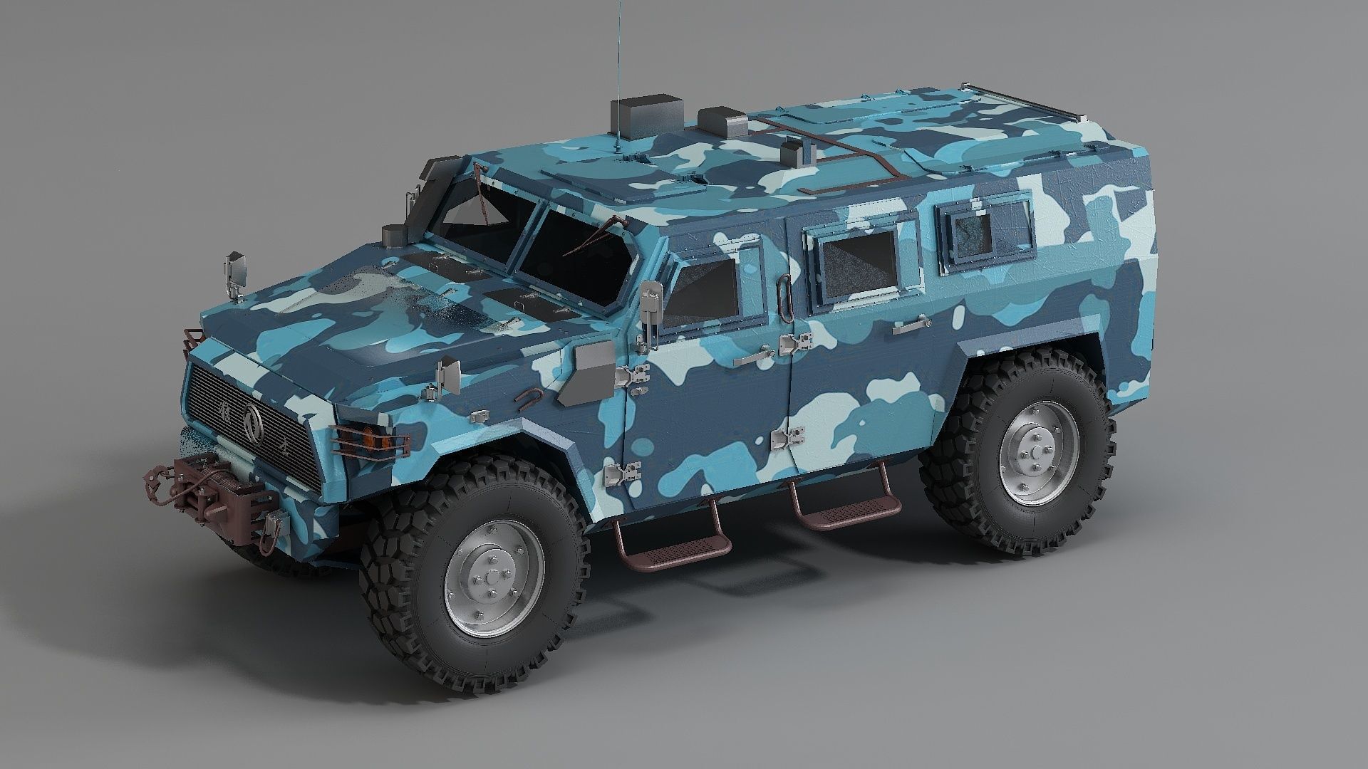 Military vehicles dongfneg CSK-182 Mengshi three generation 3D model_4