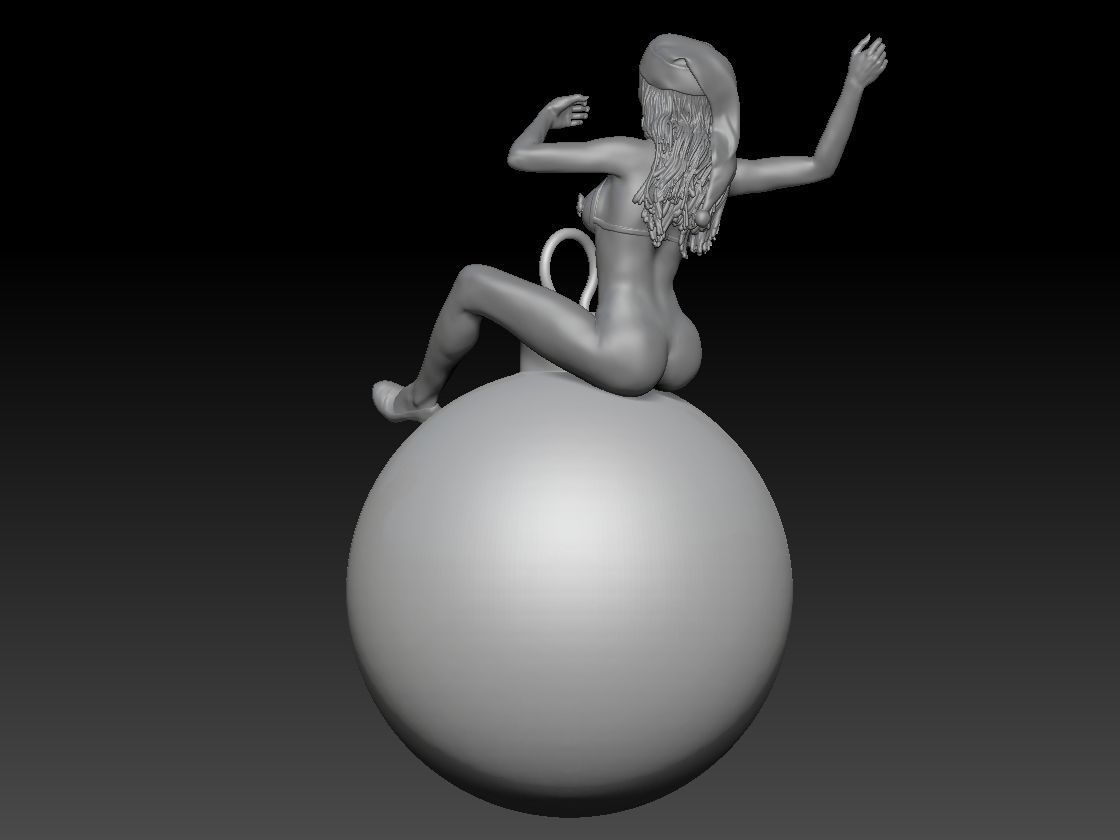 WRECKING BALL CHRISTMAS GIRL 3D print model_3