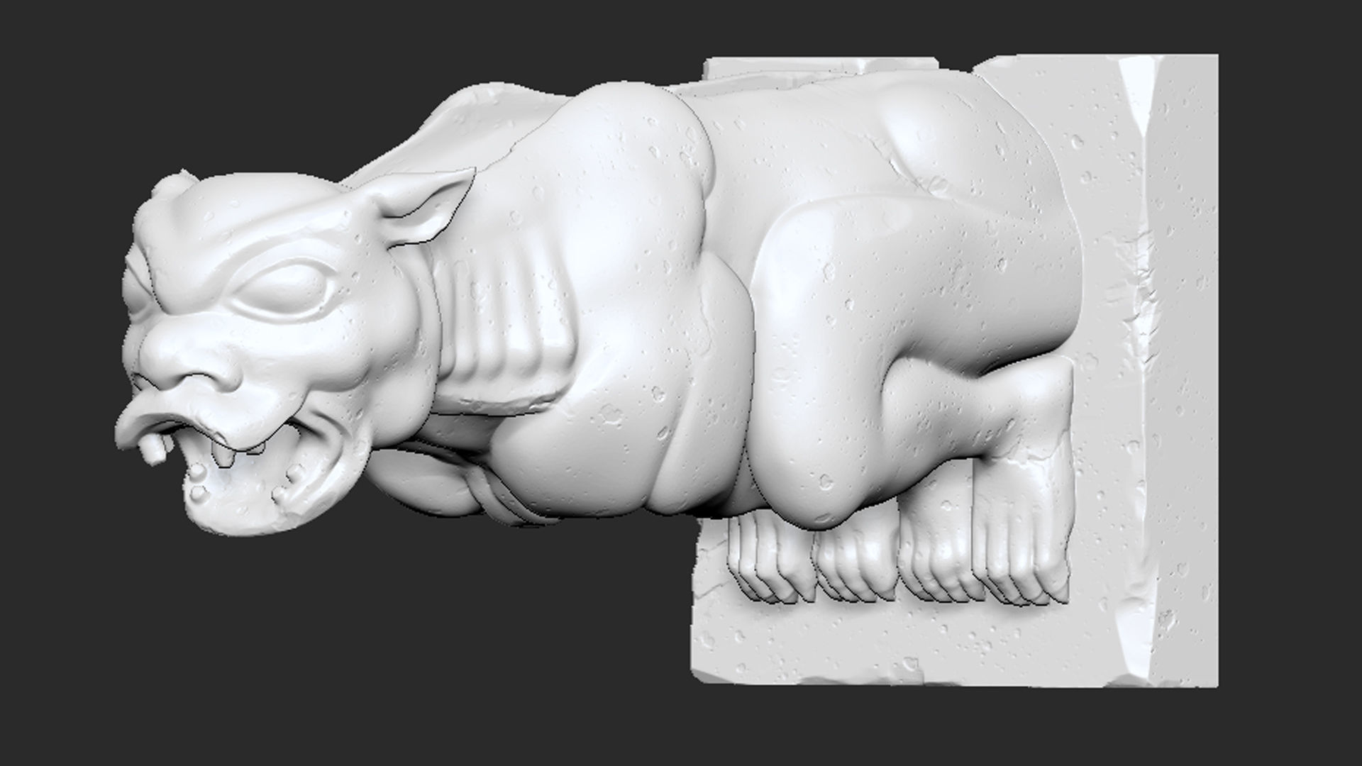 Gargoyle02  3D print model_7