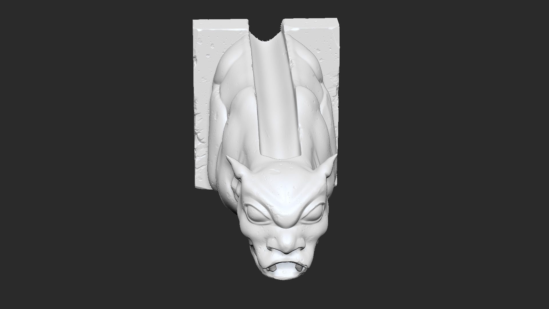 Gargoyle02  3D print model_10