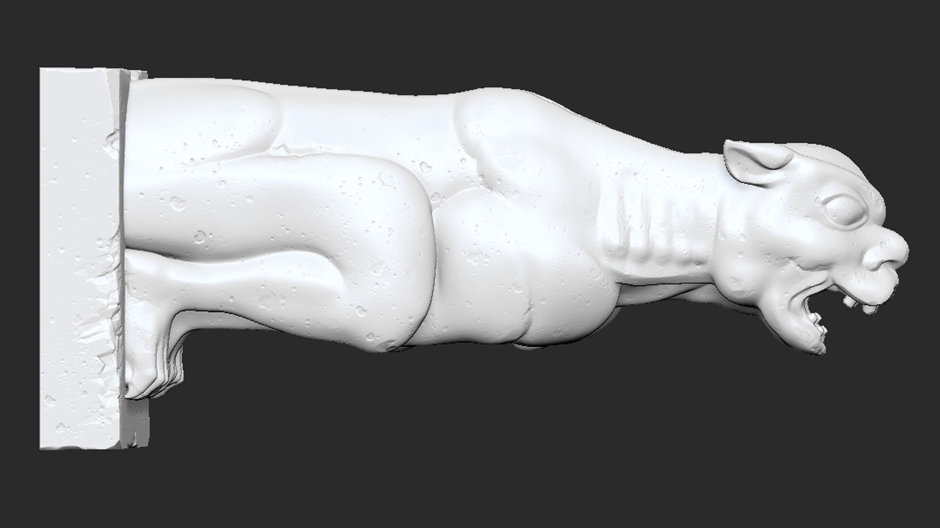 Gargoyle02  3D print model_3