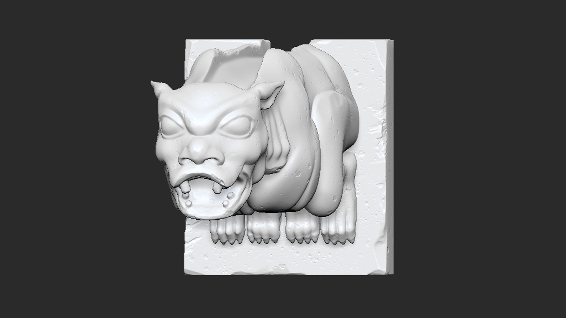 Gargoyle02  3D print model_1