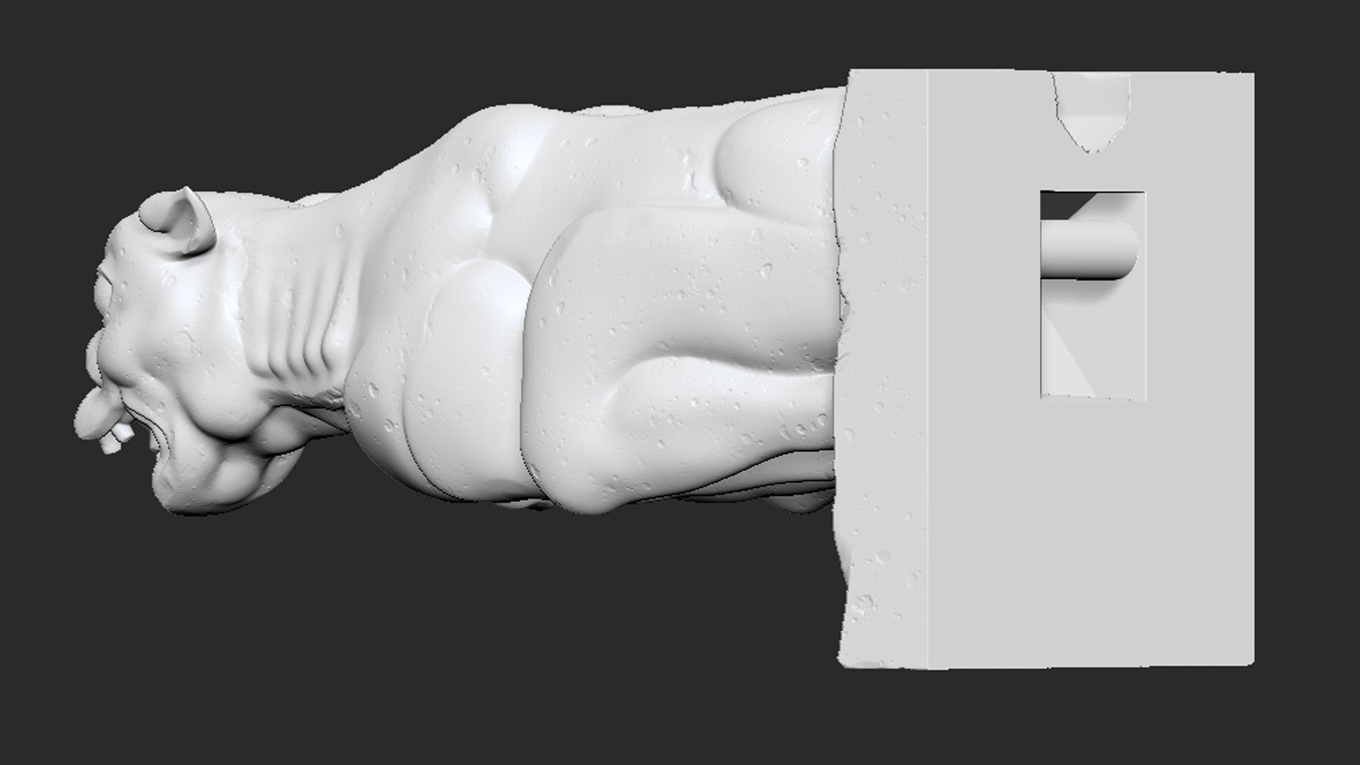 Gargoyle02  3D print model_5