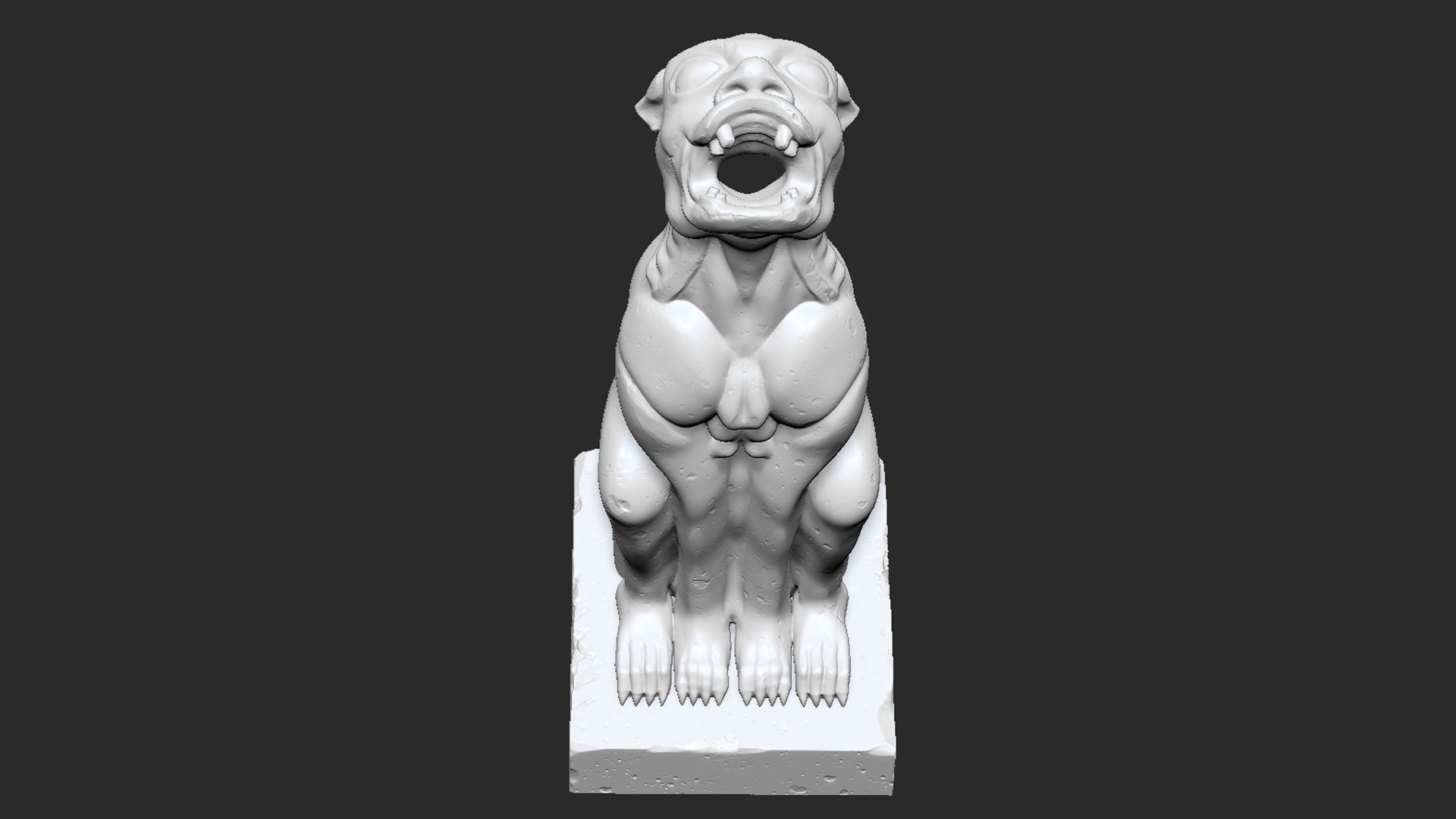 Gargoyle02  3D print model_9
