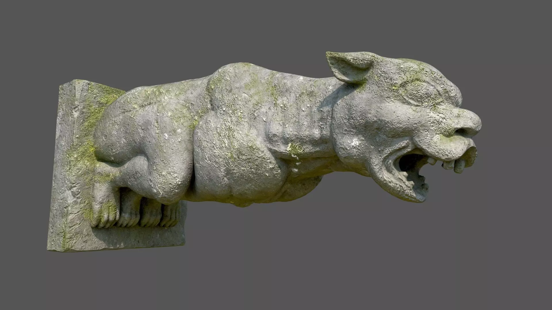 Gargoyle02 Low-poly 3D model