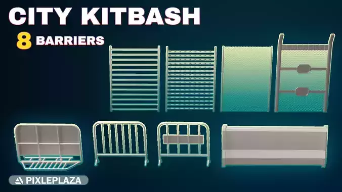  Barriers Collection 3D model