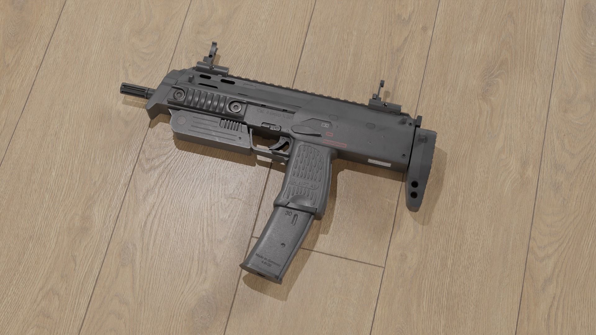 HK MP7 SMG free VR / AR / low-poly 3D model | CGTrader