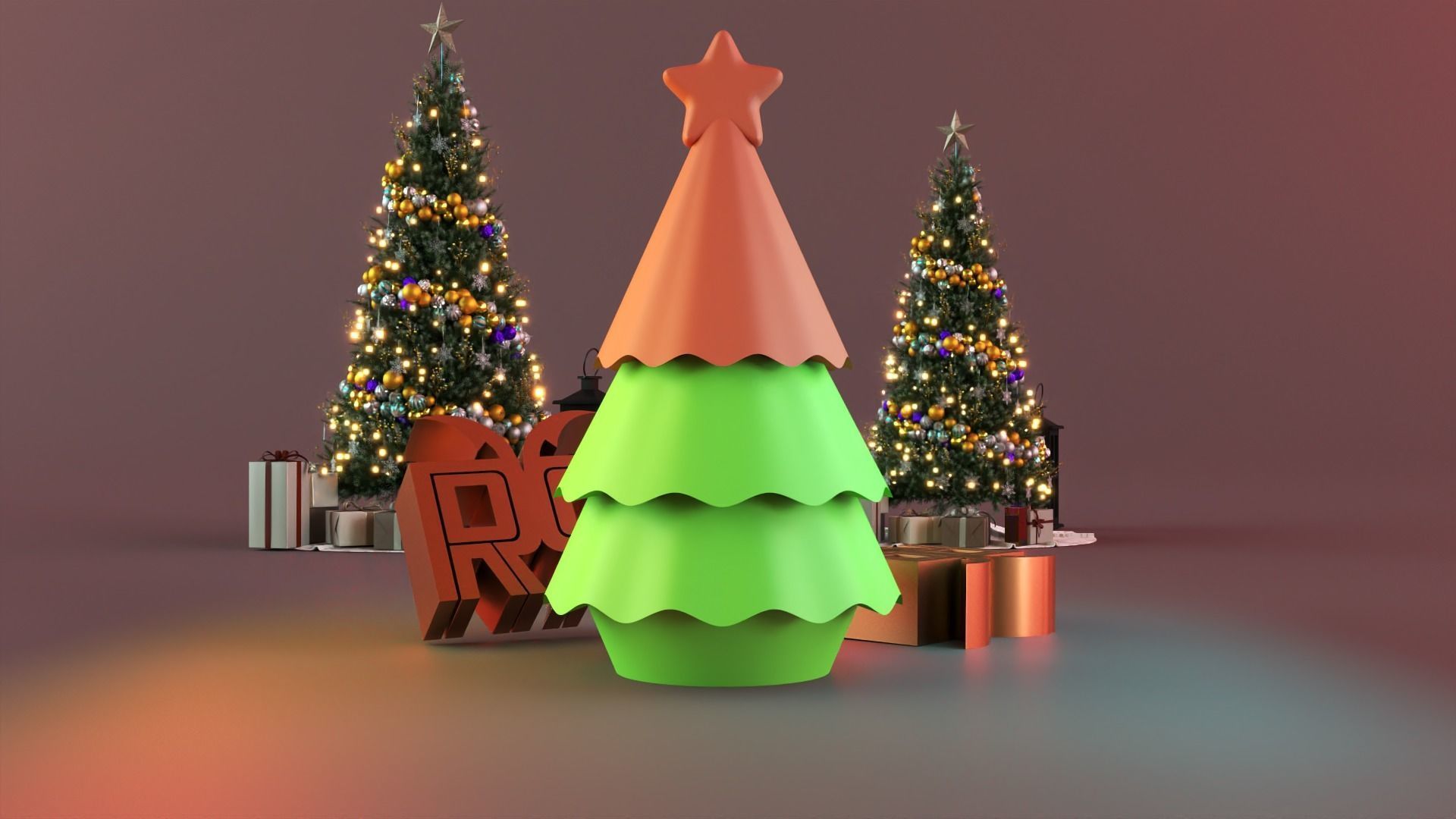 Starlit Christmas Tree V3 3D print model_4
