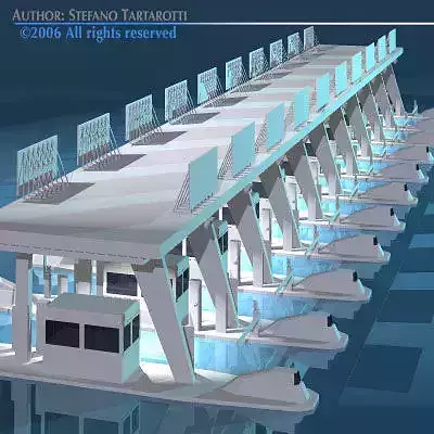Highway pay toll building 3D model