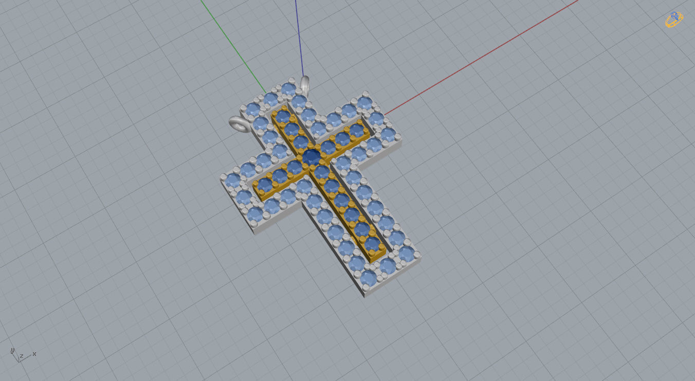 Cross Pendant 3D print model_12