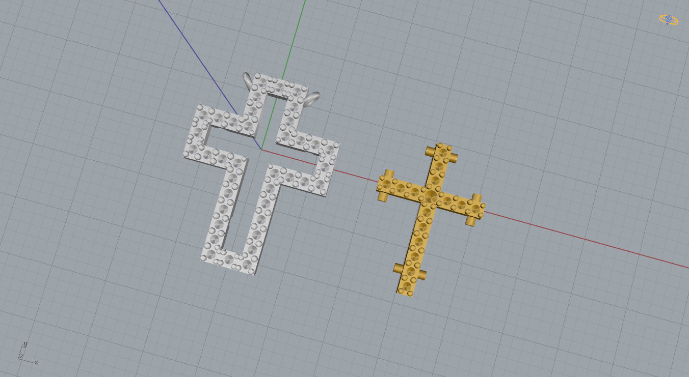 Cross Pendant 3D print model_8