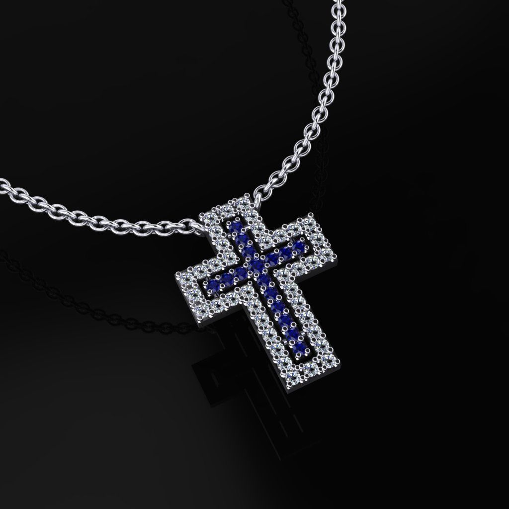 Cross Pendant 3D print model_5