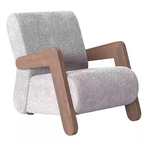 Armchair with armrests Worm yellow