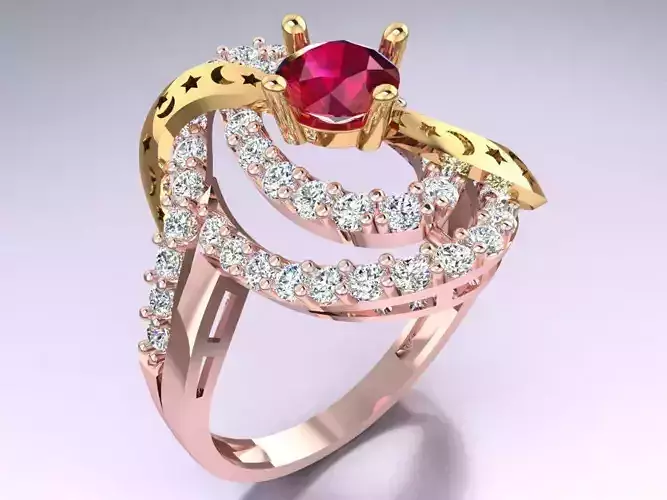 Diamond Ring - Womens Rings - GN129