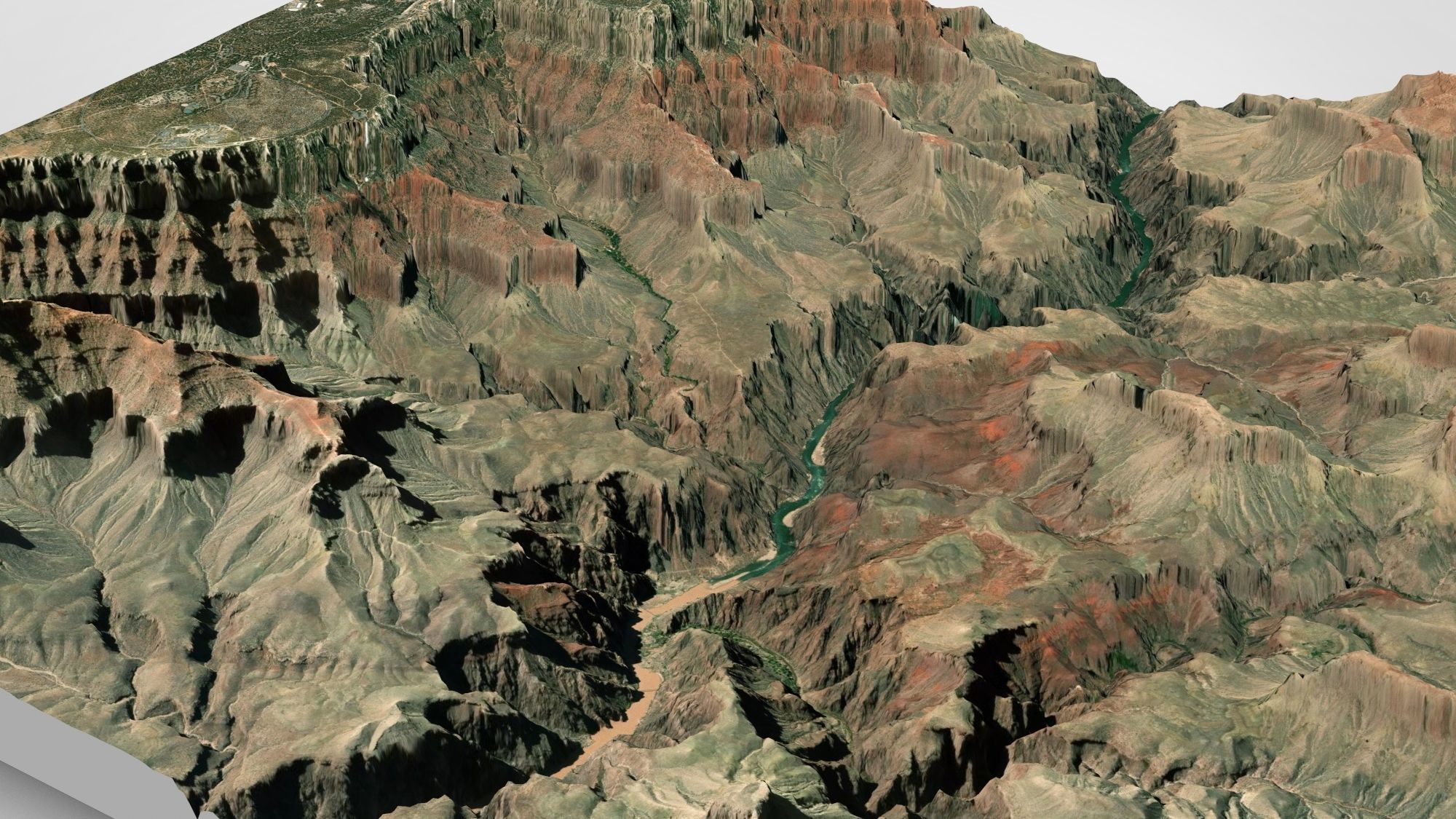 Mountain landscape Grand Canyon Arizona USA 3D model_6