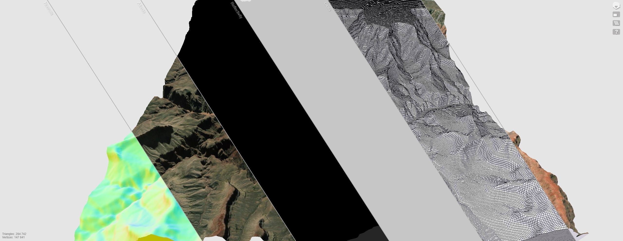 Mountain landscape Grand Canyon Arizona USA 3D model_10