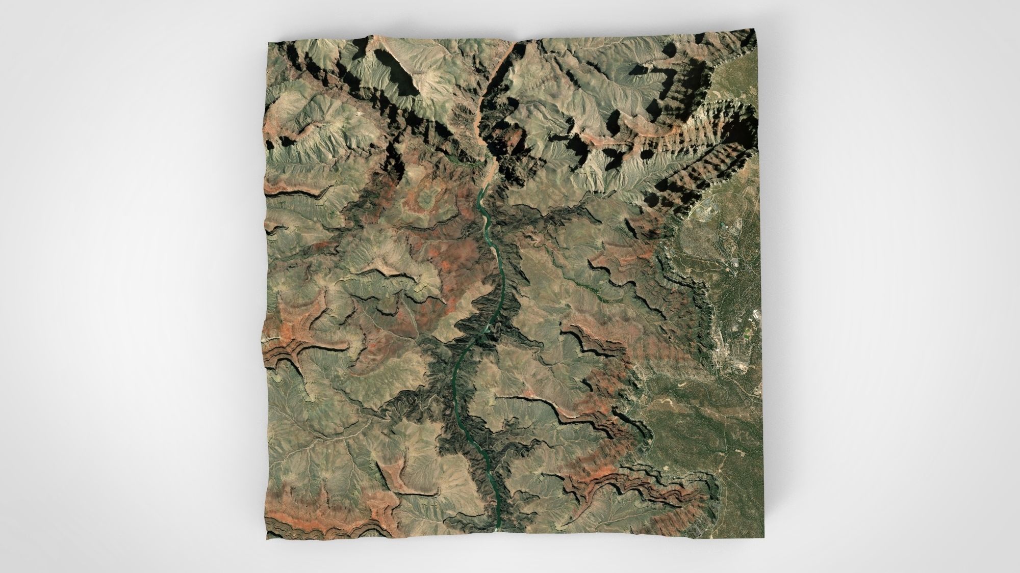 Mountain landscape Grand Canyon Arizona USA 3D model_8