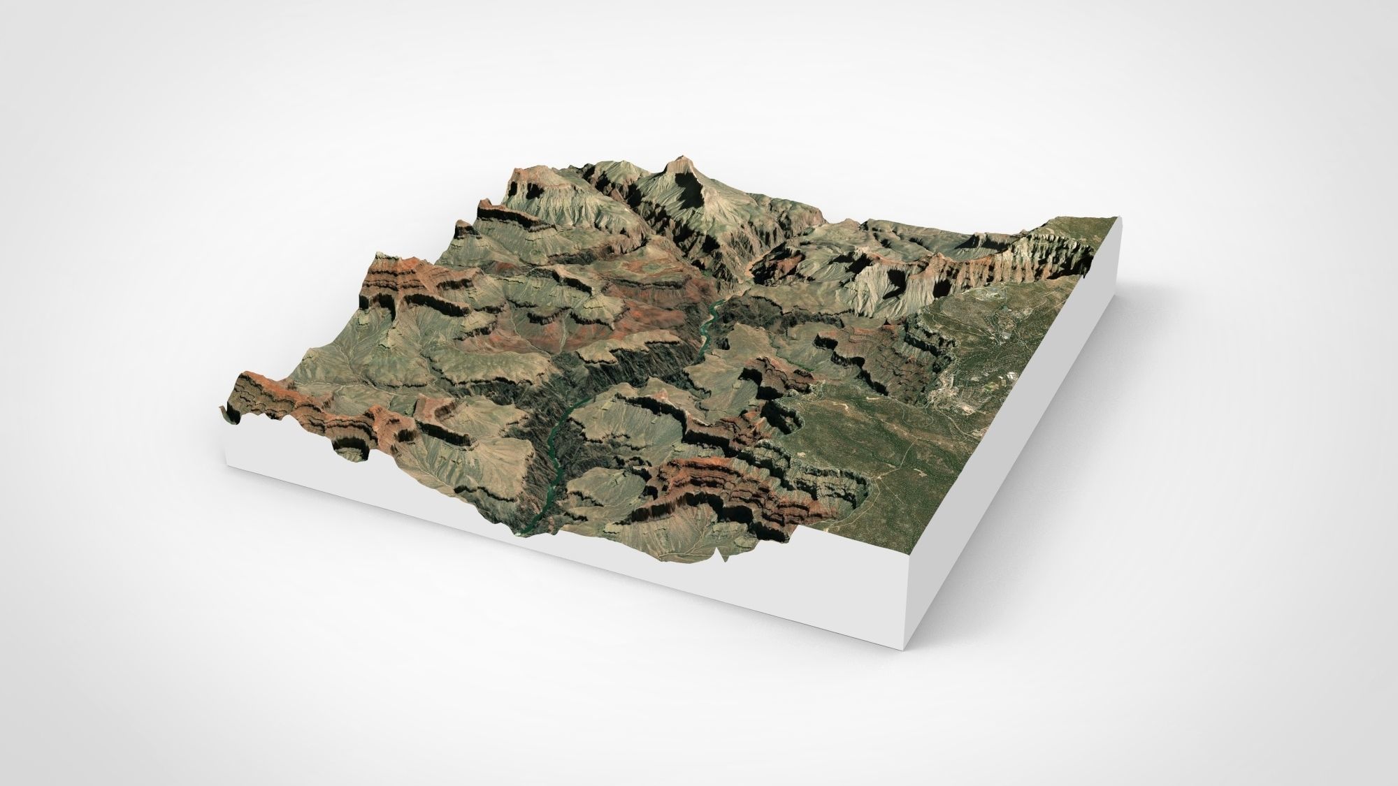 Mountain landscape Grand Canyon Arizona USA 3D model_7