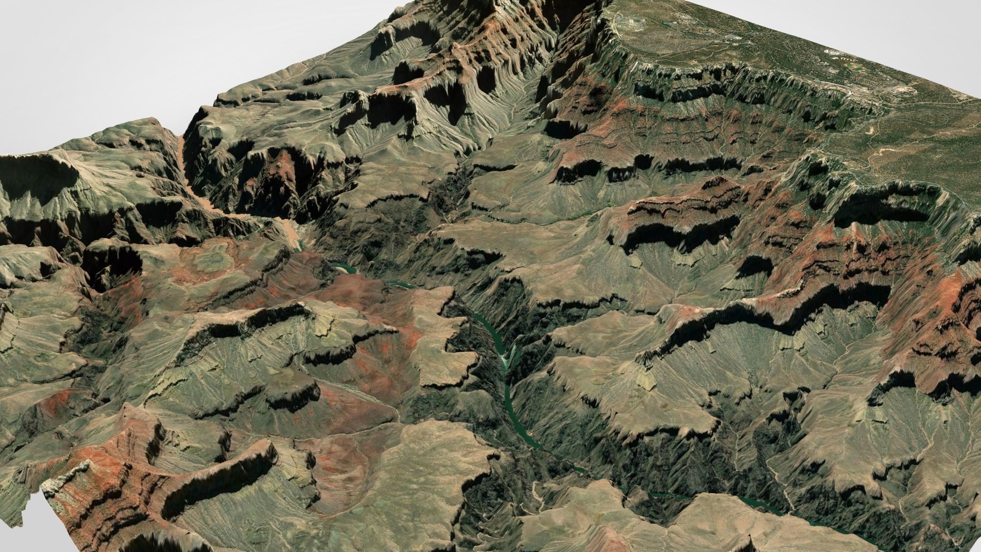 Mountain landscape Grand Canyon Arizona USA 3D model_4