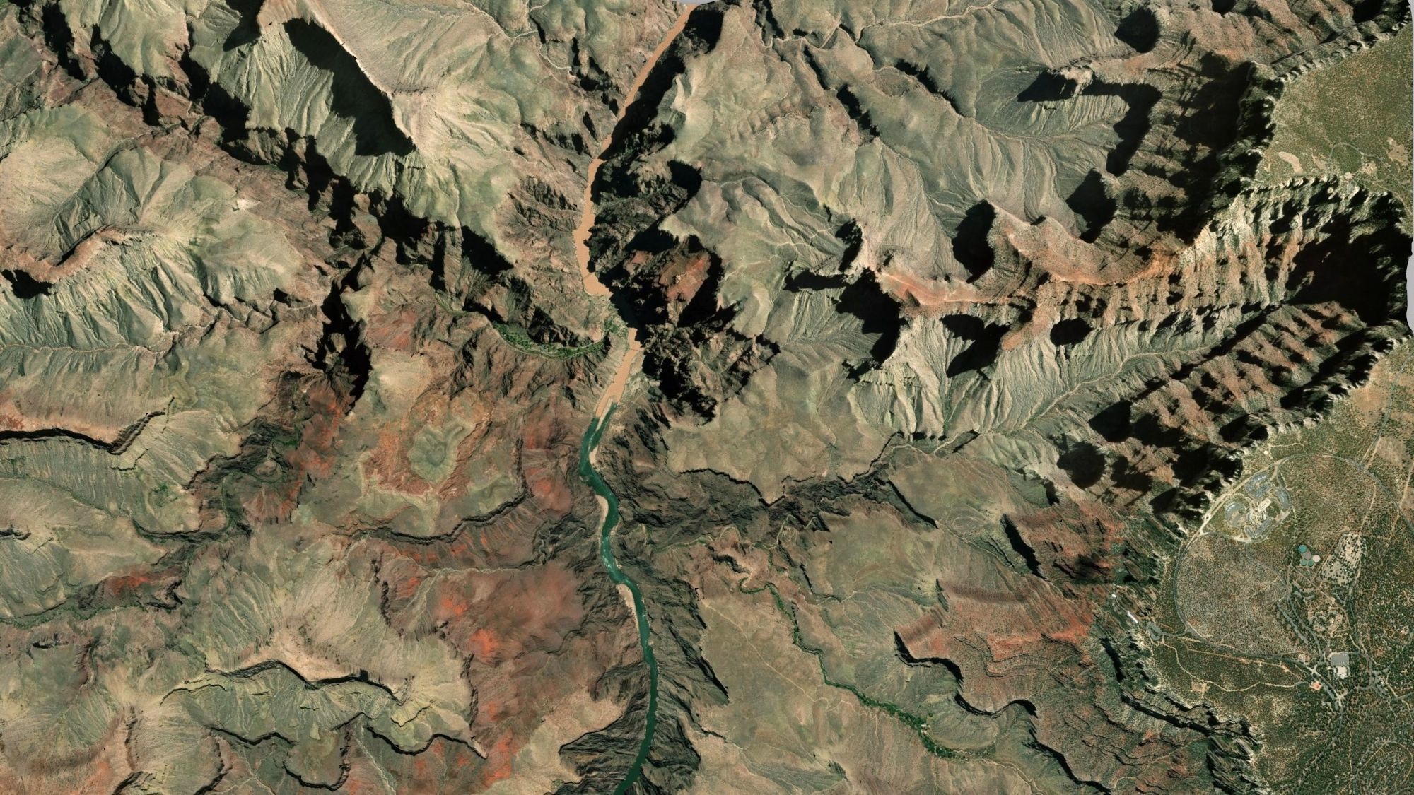 Mountain landscape Grand Canyon Arizona USA 3D model_3