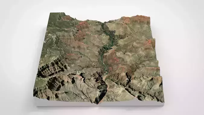 Mountain landscape Grand Canyon Arizona USA 3D model