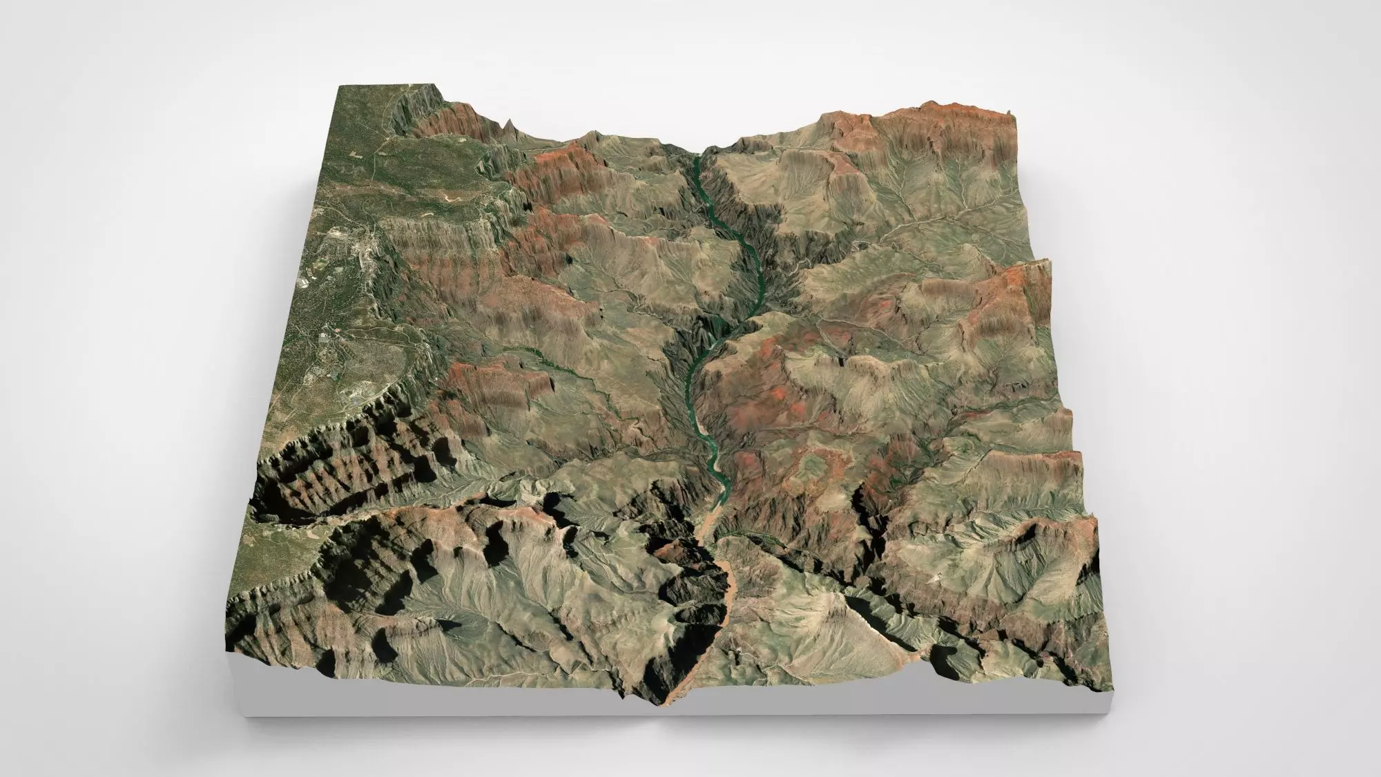 Mountain landscape Grand Canyon Arizona USA 3D model_0