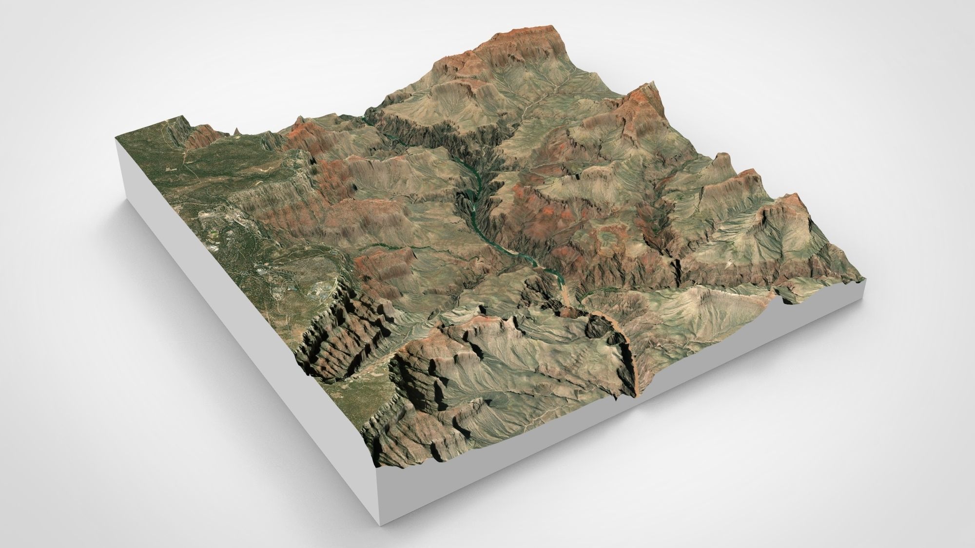 Mountain landscape Grand Canyon Arizona USA 3D model_5