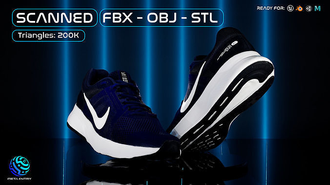 3D Scanned and Optimised Shoe - 2 3D model