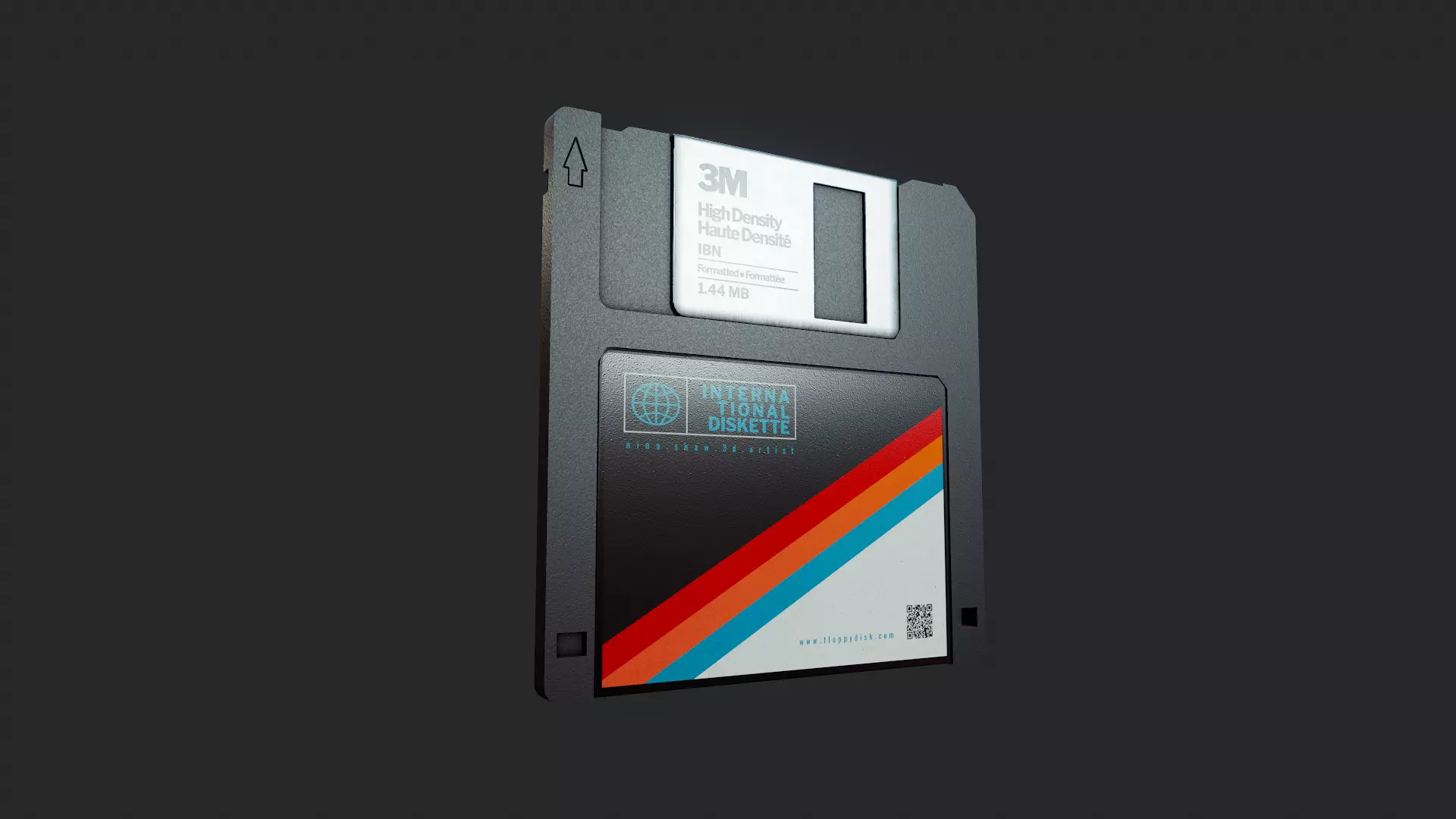 Floppy Disk - Tutorial Included Low-poly 3D model