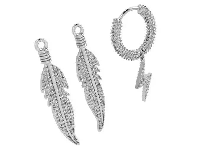 Feather Earring Set 3753